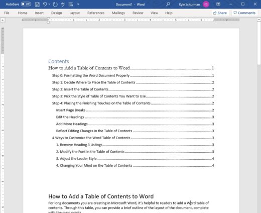 Effortlessly Conquer Word Documents: A Step-by-Step Guide to Adding a Table of Contents