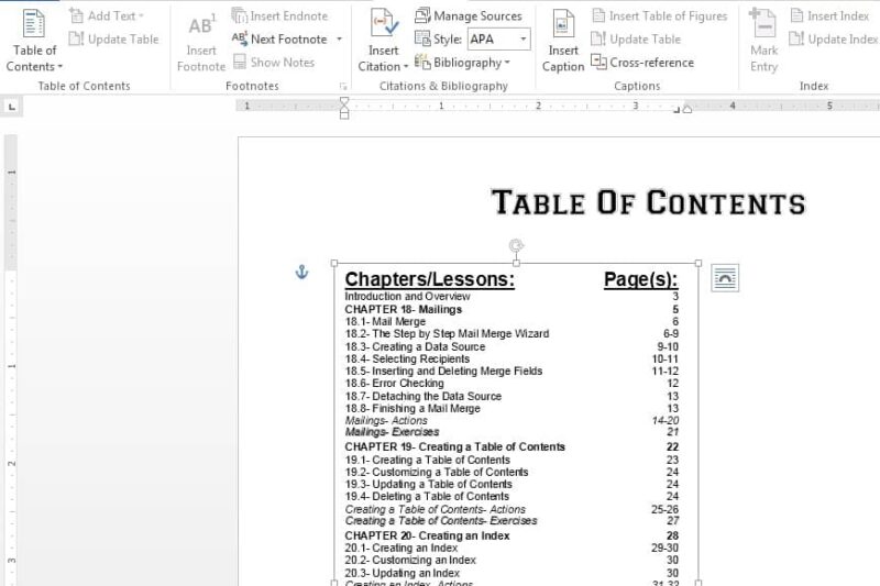 Mastering Word: How to Effortlessly Create Your Own Table of Contents