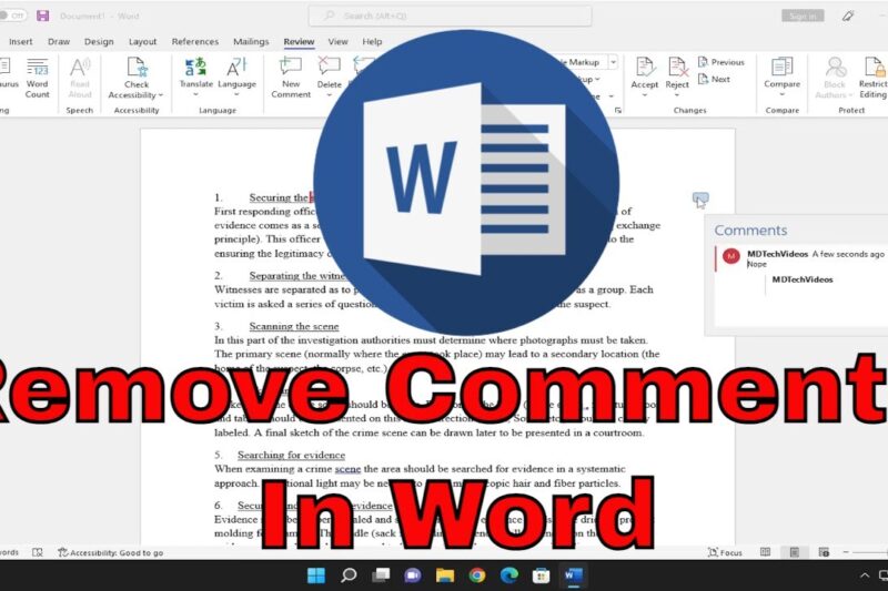 Effortlessly Remove All Comments in Word: A Comprehensive Guide